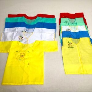 Vintage look Infant (Newborn )13 Piece  Embroidered Shirts-various Colors- New